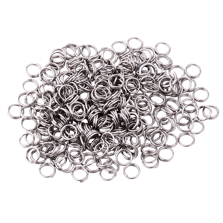 PandaHall Elite Split Rings 304 Stainless Steel Close but Unsoldered Jump Rings Double Loops 5x1.2mm for Jewelry Making, about 380pcs/bag