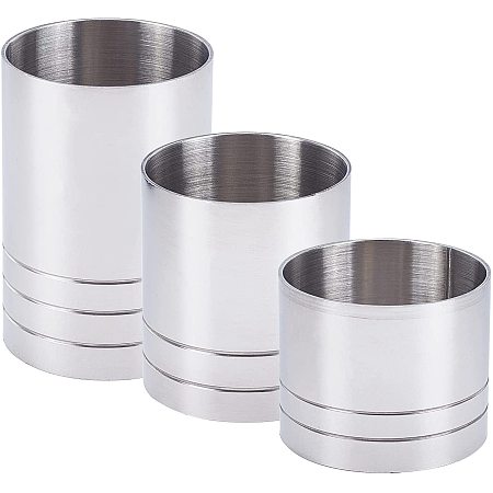 UNICRAFTALE 25/35/60ml 3pcs Stainless Steel Jigger Cocktail Tools Accurate Measurement for Cocktail Recipes Shaker Mug Measuring Glass Stainless Steel Color