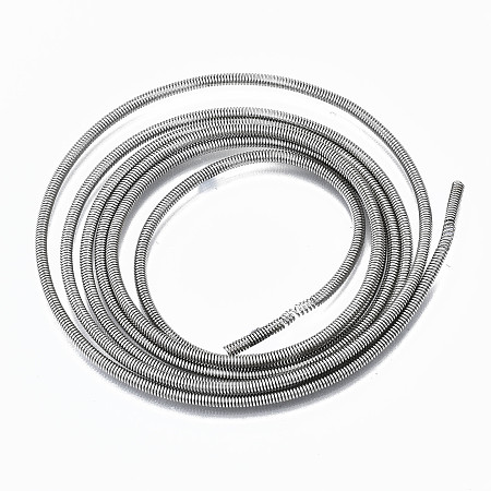 Honeyhandy Steel Memory Wire, for Collar Necklace Making, Long-Lasting Plated, Necklace Wire, Platinum, 12 Gauge, 2mm