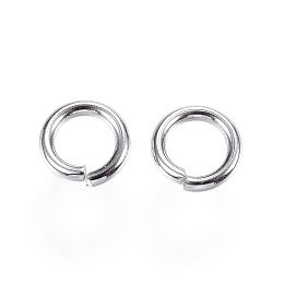 Honeyhandy 304 Stainless Steel Jump Rings, Open Jump Rings, Stainless Steel Color, 8x1.5mm, Inner Diameter: 5mm