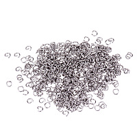 PandaHall Elite 304 Stainless Steel Jump Rings 4x0.7mm for Jewelry Making, about 480pcs/bag
