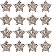 GORGECRAFT 1 Box 16Pcs Rhinestone Star Buttons Sliver Crystal Alloy Shank Button Decorative Replacement Buttons for DIY Sewing Crafts Sweater Uniform Jacket Clothing Hat Embellishments Jewelry Making