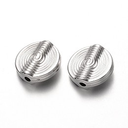 Honeyhandy CCB Plastic Beads, Flat Round/Vortex, Platinum, 12x4mm, Hole: 1mm