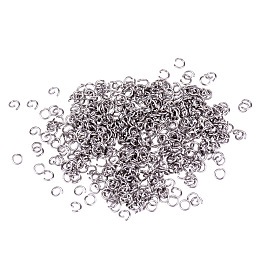 PandaHall Elite 304 Stainless Steel Jump Rings 4x0.7mm for Jewelry Making, about 480pcs/bag