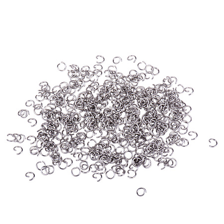 PandaHall Elite 304 Stainless Steel Close but Unsoldered Jump Rings 5x0.7mm for Jewelry Making, about 480pcs/bag