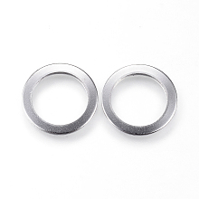 Honeyhandy 304 Stainless Steel Linking Rings, Stainless Steel Color, 15x1mm