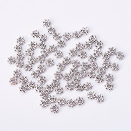 Honeyhandy CCB Plastic Beads, Large Hole Beads, Donut, Platinum, 10x4~5mm, Hole: 5.5mm