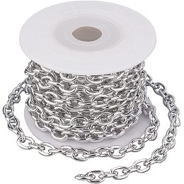 CHGCRAFT 9.8 Feet Aluminum Curb Chain Link in Bulk with Lobster Clasps for Necklace Jewelry Accessories DIY Making, 2mm Width