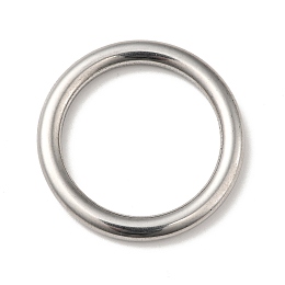 Honeyhandy Non-Tarnish 304 Stainless Steel Linking Rings, Round Ring, Stainless Steel Color, 33x4mm, Inner Diameter: 25mm