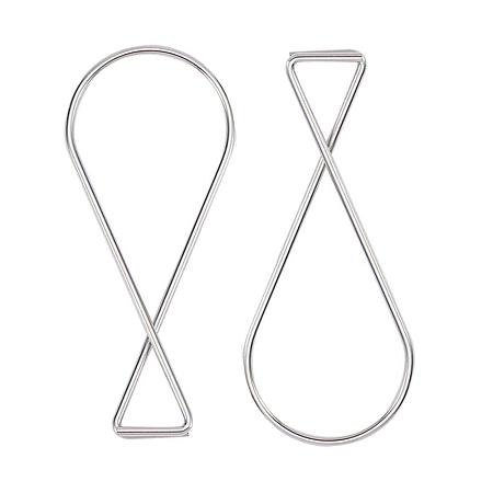 BENECREAT 60 Pack Ceiling Hook Clips Ceiling Hanger Hooks for Office, Classroom, Home and Wedding Decoration, Hanging Sign from Suspended Tile/Grid/Drop Ceilings