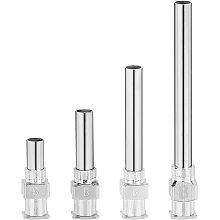 BENECREAT 16PCS 8G Stainless Steel Dispensing Needle Tip(4 Mixed Size) with Luer Lock for Refilling Glue Syringes