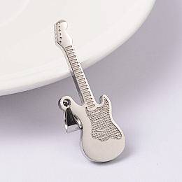 Honeyhandy 304 Stainless Steel Pendants, Bass, Stainless Steel Color, 40x14x2mm, Hole: 6x4mm