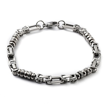 Honeyhandy Non-Tarnish 304 Stainless Steel Link Chain Bracelet for Men Women, Stainless Steel Color, 8-7/8 inch(22.5cm)