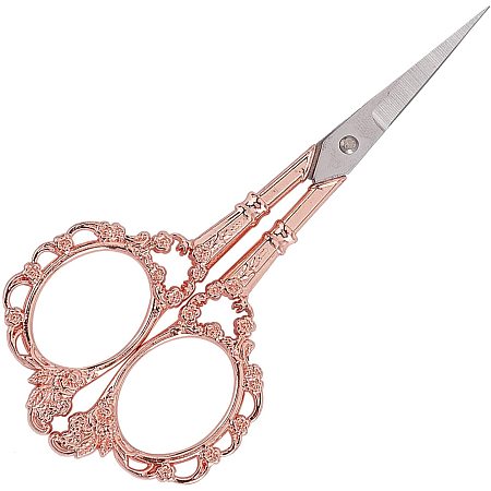 UNICRAFTALE 1pcs Plum Blossom Pattern Embroidery Scissors Stainless Steel Sharp Sewing Shears for DIY Fabric Scissors Supplies for Embroidery Sewing