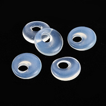 Honeyhandy Opalite Pendants, Donut/Pi Disc, 17.5~18.5x5.5mm, Hole: 5.5mm