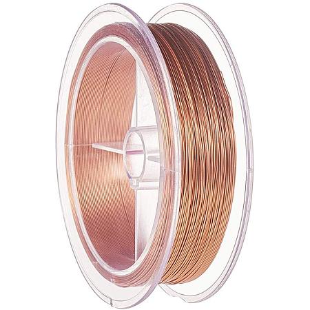 BENECREAT 24-Gauge (196-Feet/66-Yard) Large Spool Tarnish Resistant Copper Wire with Dust Cover and Cartons