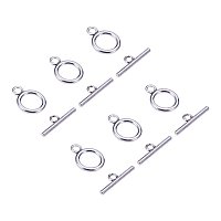 ARRICRAFT 20sets Tibetan Silver Round IQ Toggle Clasps Fit Jewellery DIY Antique Silver Toggle