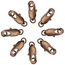 NBEADS 10 Pcs Antique Bronze Lobster Clasps Brass Lobster Claw Clasps for Jewelry Making