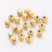 ARRICRAFT Alloy Spacer Beads, Screw Nut, Cadmium Free & Nickel Free & Lead Free, Golden, 3x2.5mm, Hole: 1mm