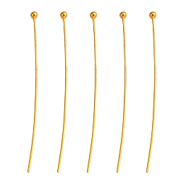 Honeyhandy Brass Ball Head pins, Cadmium Free & Nickel Free & Lead Free, Golden, 39x0.5mm, 24 Gauge, Head: 2mm