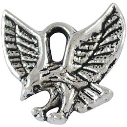 ARRICRAFT 100pcs Antique Silver Eagle Charms, Zinc Alloy Hawk Pendants, Lead Free and Nickel Free Hanging Beads Pendants for DIY Jewelry Making