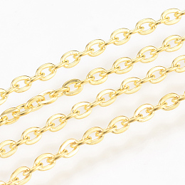 NBEADS 10m/10.93 Yards Golden Unwelded Iron Cable Chains Jewelry Making Chains Necklace Link Cable Chain for DIY Jewelry Making, Cadmium Free and Nickel Free and Lead Free