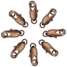 NBEADS 10 Pcs Antique Bronze Lobster Clasps Brass Lobster Claw Clasps for Jewelry Making