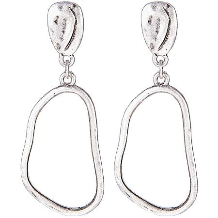 SUNNYCLUE Thai Sterling Silver Plated Abstract Drop Dangle Earring for Women Girls Nickel Free