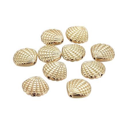 ARRICRAFT 50pcs Gold Alloy Scallop Shell Beads Spacer Beads Seashell Metal Spacers for Bracelet Necklace Jewelry Making