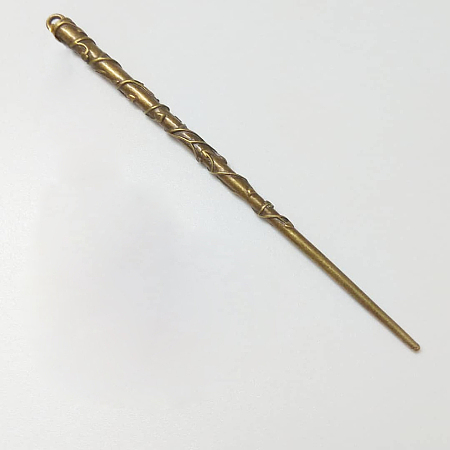 Honeyhandy Tibetan Style Alloy Hair Stick Findings, Cadmium Free & Nickel Free & Lead Free, Antique Bronze, 127x6.5mm