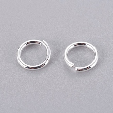 Honeyhandy 304 Stainless Steel Jump Rings, Open Jump Rings, Silver Color Plated, 8x1.2mm, Inner Diameter: 5.7mm