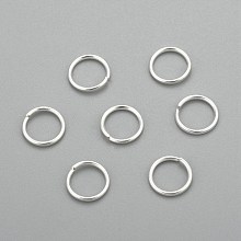 Honeyhandy 304 Stainless Steel Jump Rings, Open Jump Rings, Silver, 19 Gauge, 8x0.9mm, Inner Diameter: 6.2mm