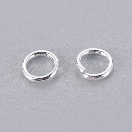 Honeyhandy 304 Stainless Steel Jump Rings, Open Jump Rings, Silver Color Plated, 18 Gauge, 6x1mm, Inner Diameter: 4mm