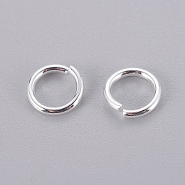 Honeyhandy 304 Stainless Steel Jump Rings, Open Jump Rings, Silver Color Plated, 8x1.2mm, Inner Diameter: 5.7mm