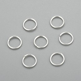 Honeyhandy 304 Stainless Steel Jump Rings, Open Jump Rings, Silver, 19 Gauge, 8x0.9mm, Inner Diameter: 6.2mm