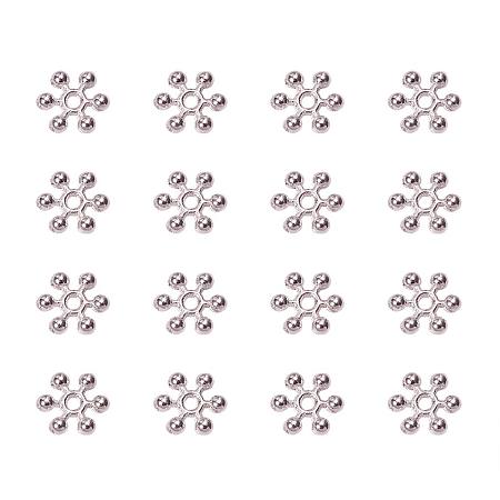 ARRICRAFT 100 Pcs Spacer Beads Silver Tiny Antique Zinc Alloy Beads for Jewelry Making DIY
