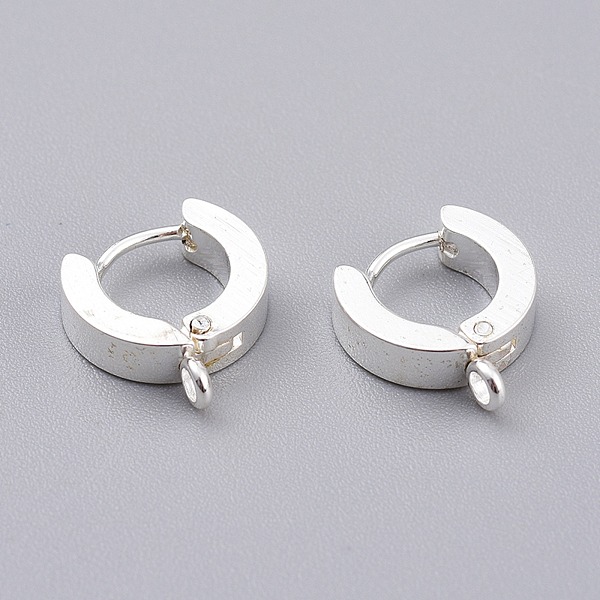 Honeyhandy 201 Stainless Steel Huggie Hoop Earrings Findings, with ...