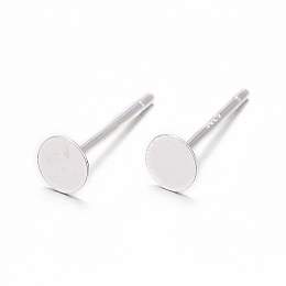 20 Pairs Authentic Sterling Silver Stud Earring Posts 0.7mm Pin