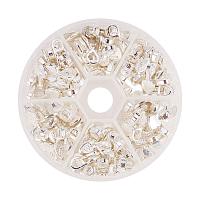PandaHall Elite 150pcs Silver Heart Glue on Bails for Earring Bails Pendant Charms Connector Scrabble Or Glass Cabochon Tiles Jewelry Making