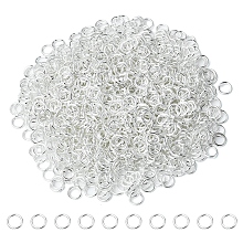 Honeyhandy Iron Open Jump Rings, Round Ring, Silver, 21 Gauge, 5x0.7mm, Inner Diameter: 3.6mm