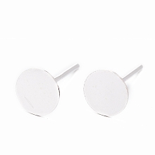 Honeyhandy 925 Sterling Silver Stud Earring Findings, Carved 925, Silver, 11.5x6mm, Pin: 0.8mm