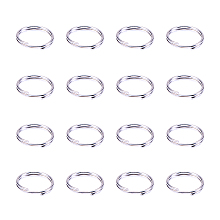 PandaHall Elite Silver Iron Split Rings Diameter 10mm Double Loop Jump Ring for Jewelry Making, about 150-200pcs/box