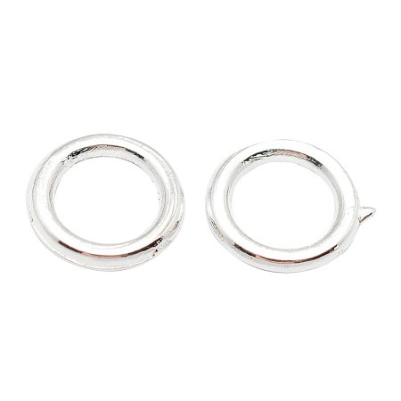 NBEADS 500pcs Alloy Silver Gauge Closed Jump Rings for Crafting DIY Jewelry Making Accessories, 7x1mm, Hole: 4.5mm; Inner Diameter: 4mm