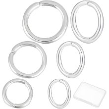 Beebeecraft 300Pcs 3 Size Silver Jump Rings 2.8mm 3.5mm 4mm 925 Silver Plated Open Jump Rings for Jewelry Making Necklace Keychains Connector