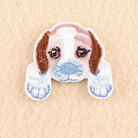 Honeyhandy Puppy Computerized Embroidery Cloth Iron on/Sew on Patches, Costume Accessories, Appliques, Beagle Dog, Colorful, 3.9x4.2cm
