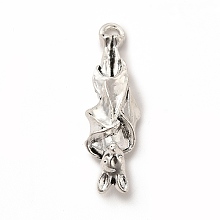 Honeyhandy Tibetan Style Alloy Pendants, Bat Charm, Antique Silver, 30x9x7mm, Hole: 1.6mm