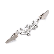 Honeyhandy Vintage Alloy Cardigan Clips, Sweater Collar Clips, Bird, Antique Silver & Platinum, 100mm