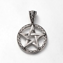 Honeyhandy Trendy 304 Stainless Steel Pendants, for Jewish, Star of David, Antique Silver, 46x31.5x9.5mm, Hole: 10x5mm