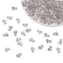 PandaHall Elite 160pcs Number 2019 Message Charms Pendant for DIY Jewelry Crafting Bracelet and Necklace Making, Antique Silver