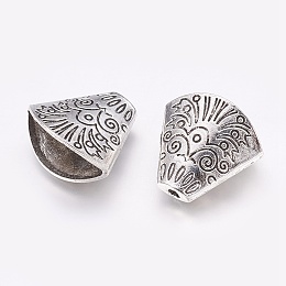 Honeyhandy Alloy Bead Caps, Antique Silver, 18x19.5x10mm, Hole: 2mm